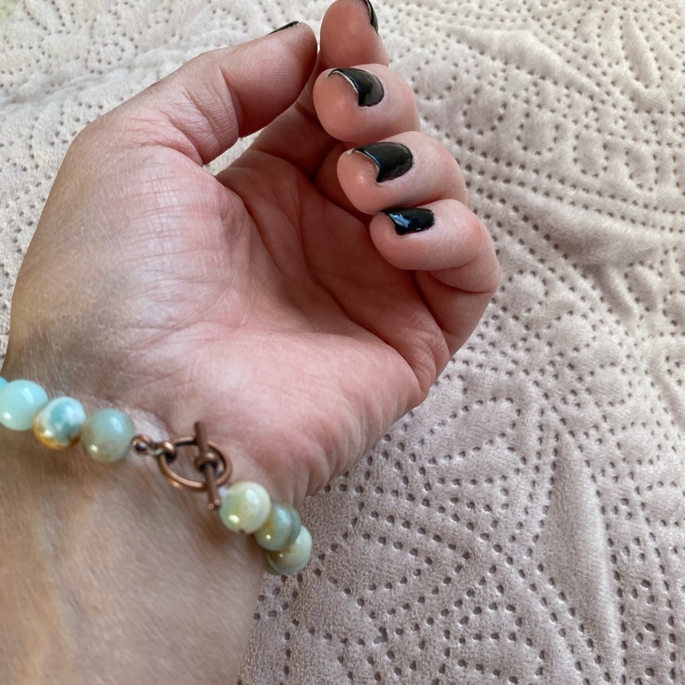 Beautiful amazonite bracelet - Picture 2 of 7